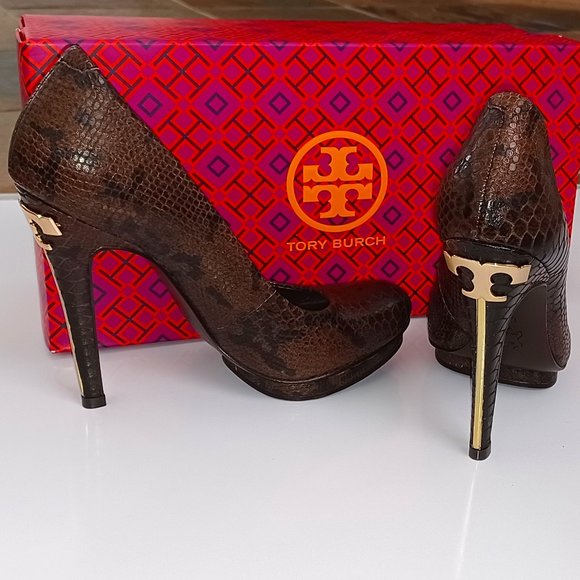Tory Burch Shoes - Tory Burch Brown Jude heels